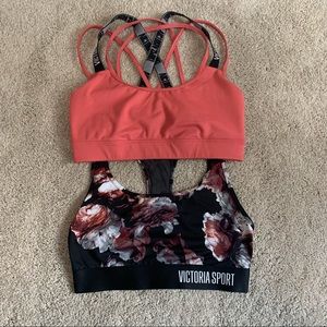 Victoria Secret Sport Bundle 2 Lounge Sports Bras The Player Racerback